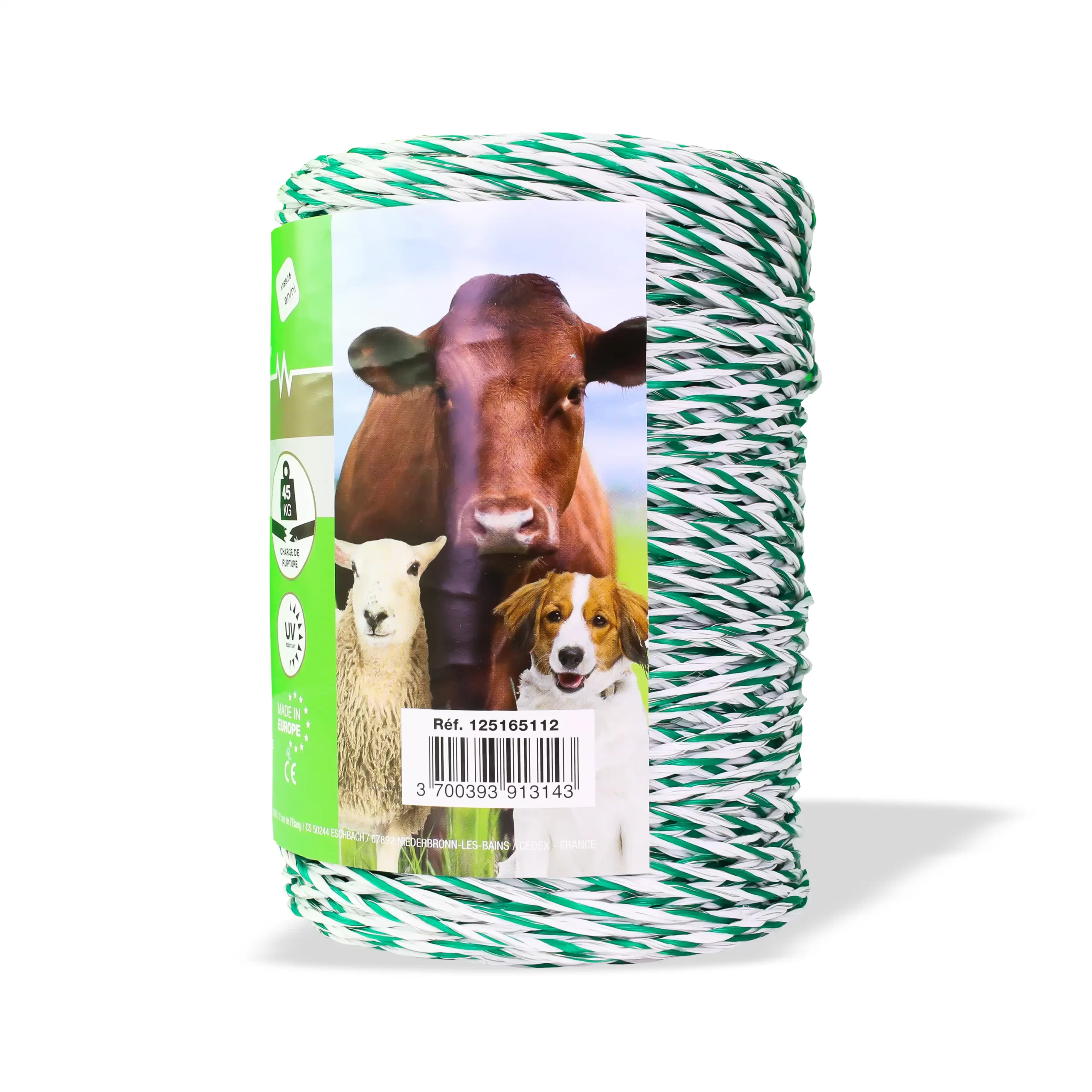 Ukal, Tel i përdhredhur për rrethojë elektrike, 3 mm, 400 m