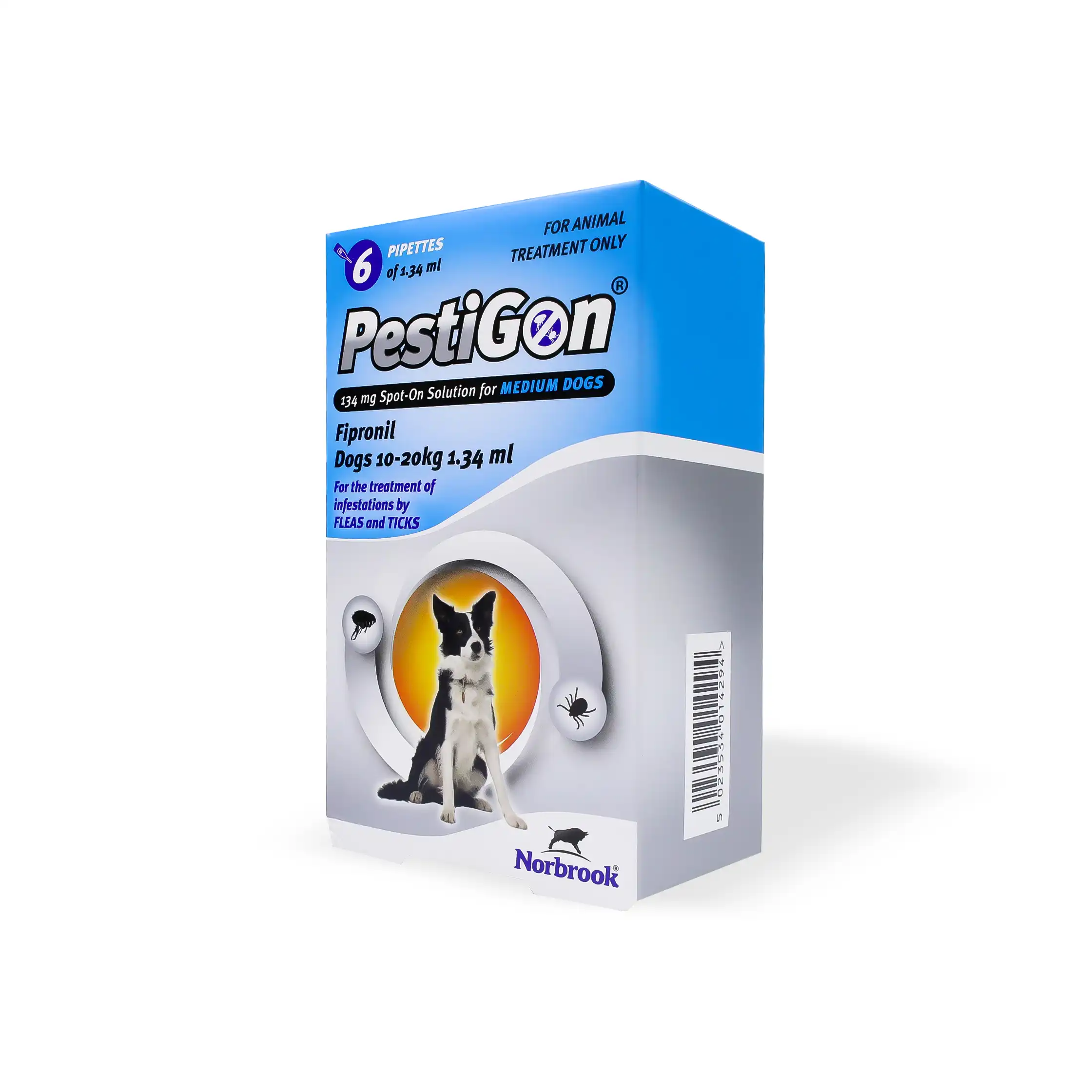 Norbrook, Pestigon për qen 10 - 20 kg, 1,34 ml