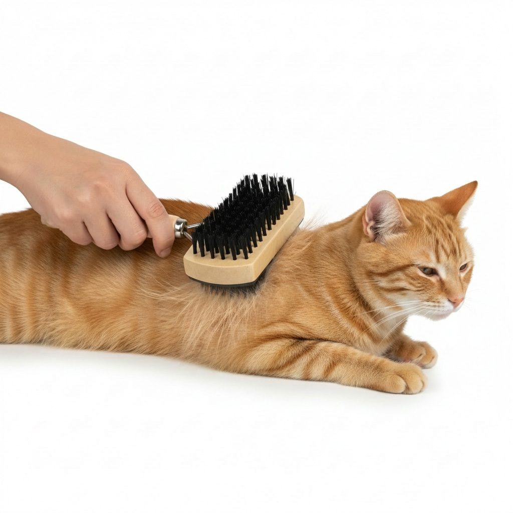 Trixie, Brushë dy anësore me dorezë druri, 10 x 18 cm