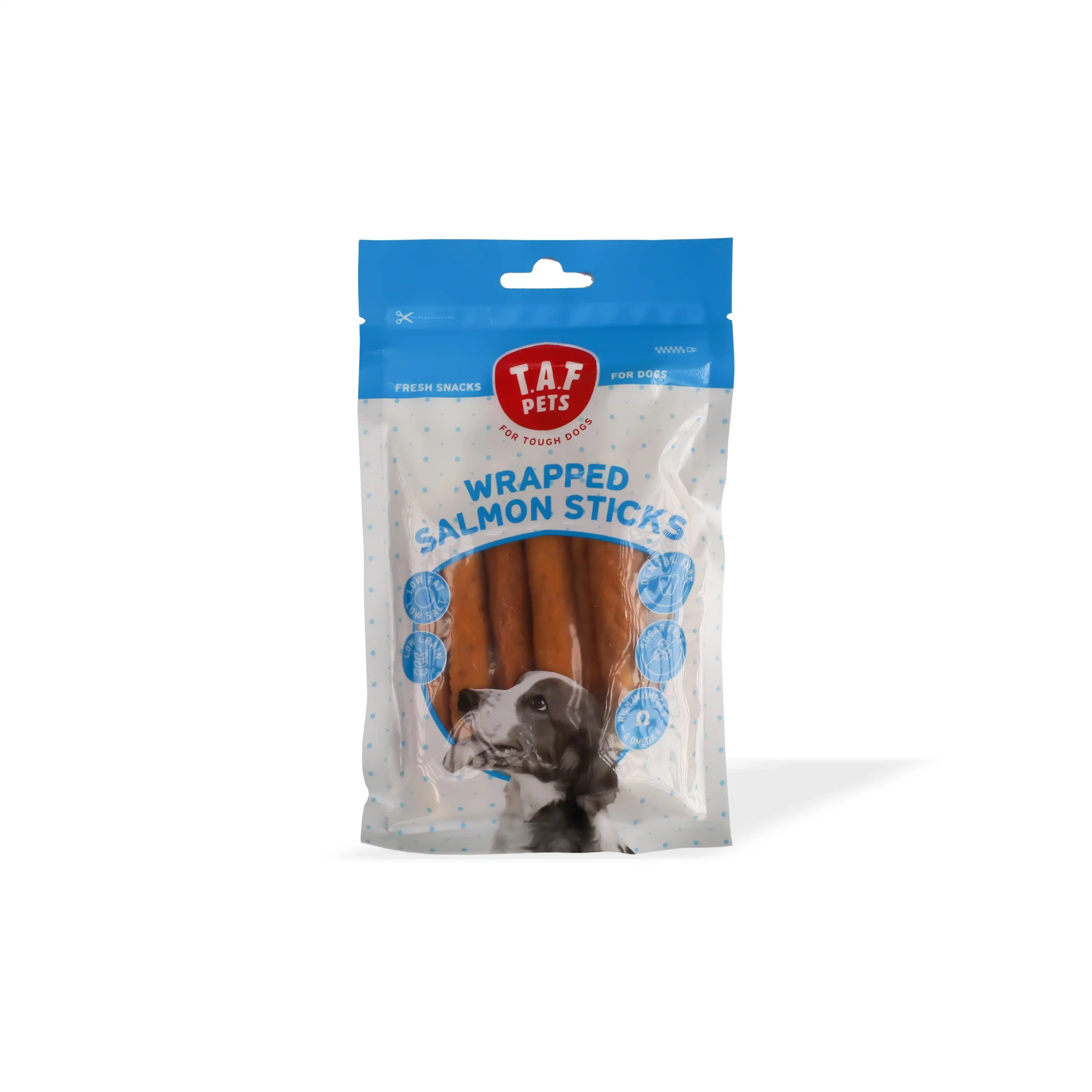 T.A.F PETS, Shpërblime për qen, shkopinj salmoni, 75 g