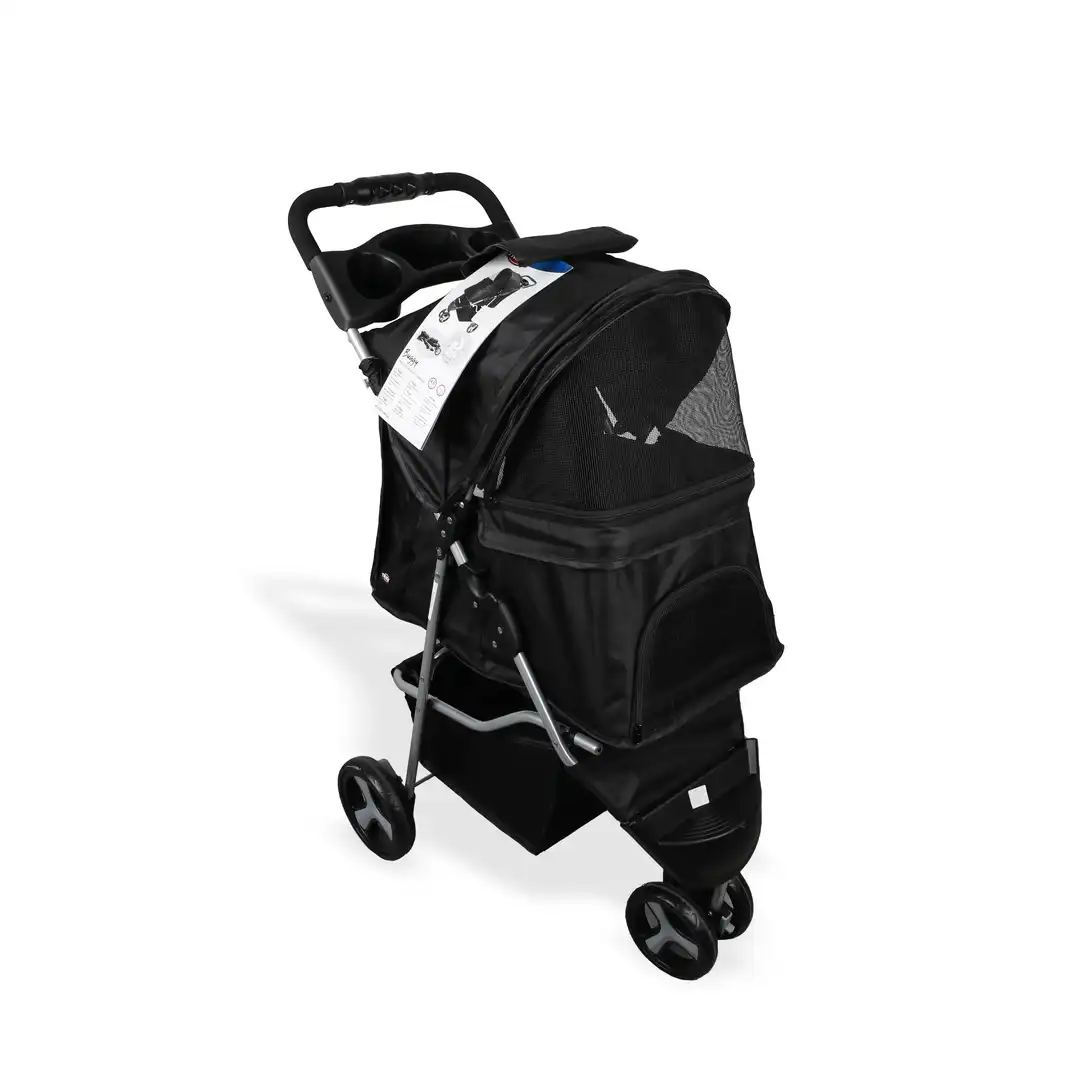 Trixie, Buggy, Karrocë për shëtitje për qen dhe mace, e zezë