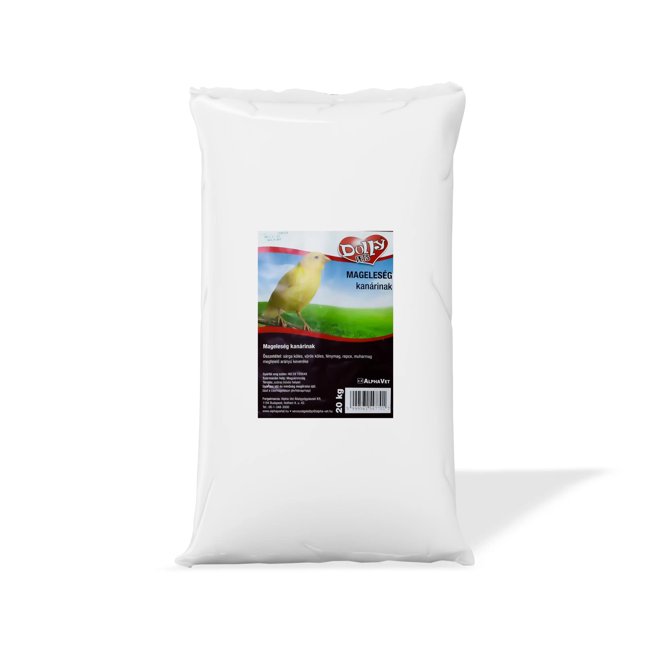 Dolly, Ushqim për kanarina, 20 kg
