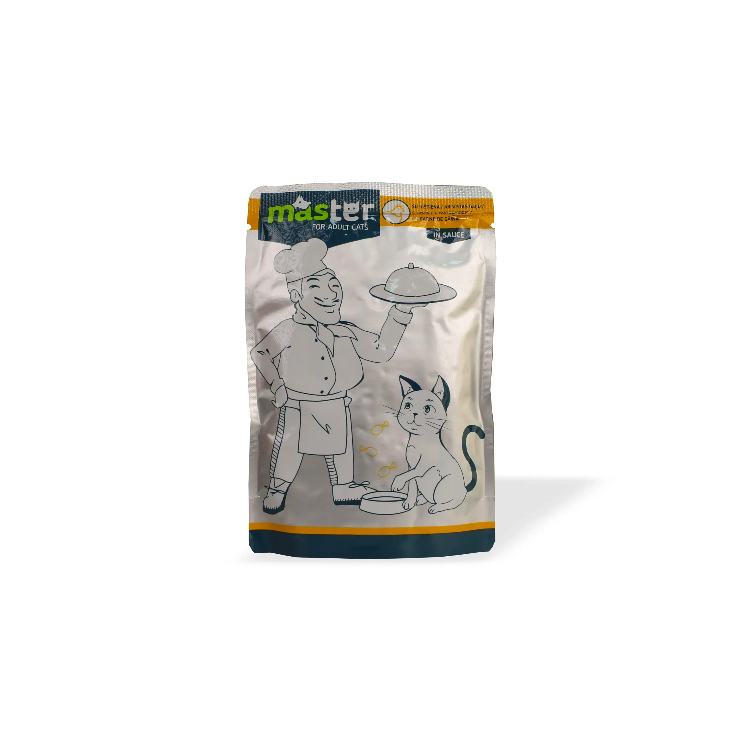 T.A.F PETS, Master, Ushqim i lëngshëm për mace, pulë, 80 g