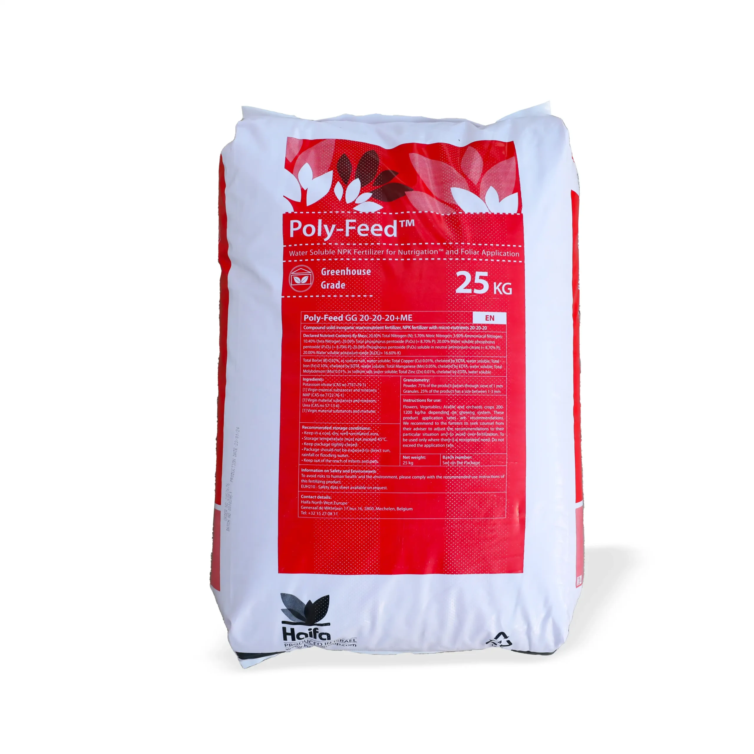 Haifa, Poly Feed, Ushqim kristalor, 20-20-20+ME, 25 kg