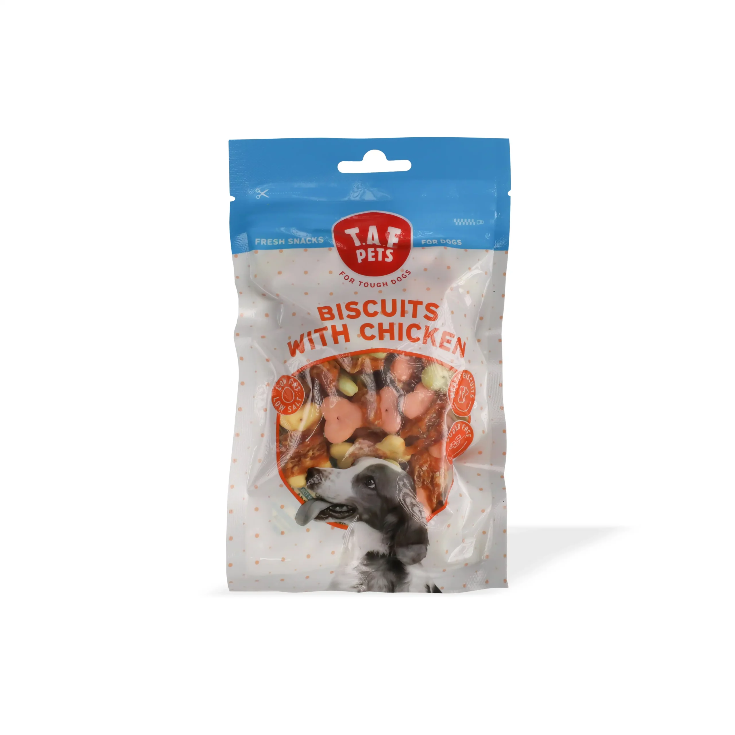 T.A.F PETS, Shpërblime për qen, biskota & pulë, 75 g