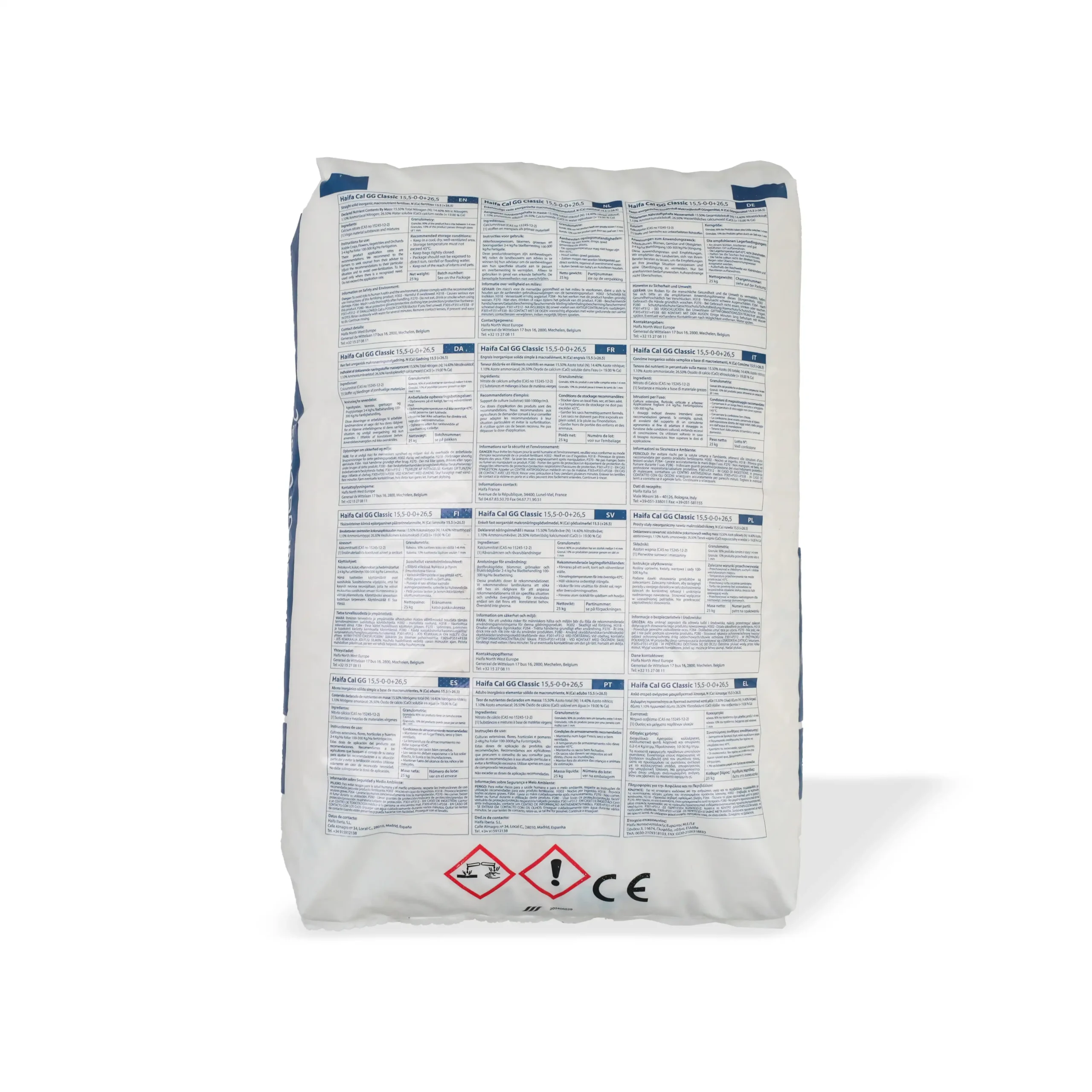 Haifa Cal™ GG, Ushqim kristalor, 15,5-0-0 + 26,5 Ca, 25 kg