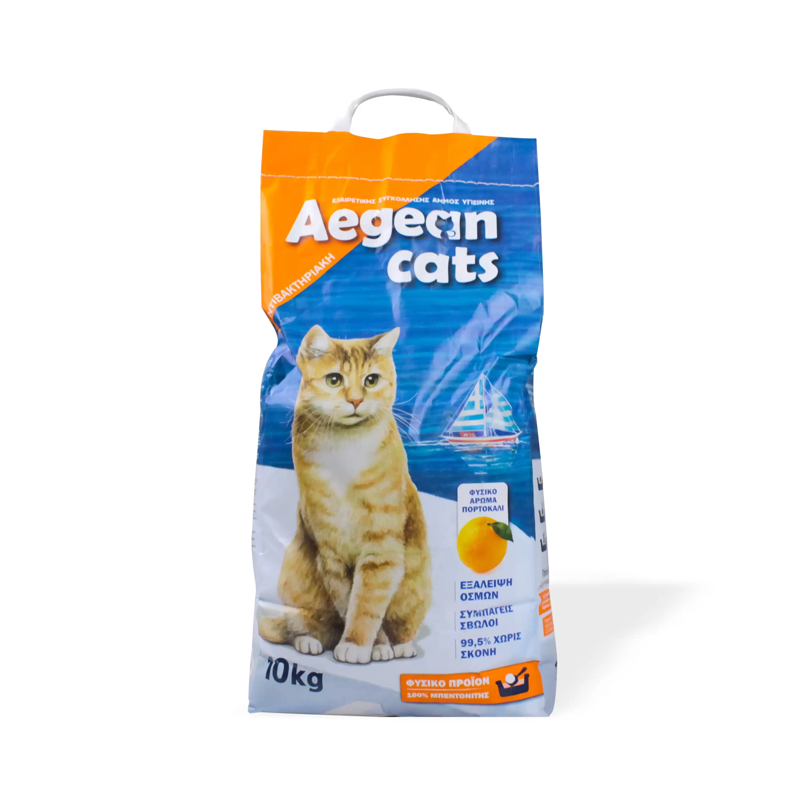 Aegean Cats, Rërë për mace, aromë portokalli, 10 kg