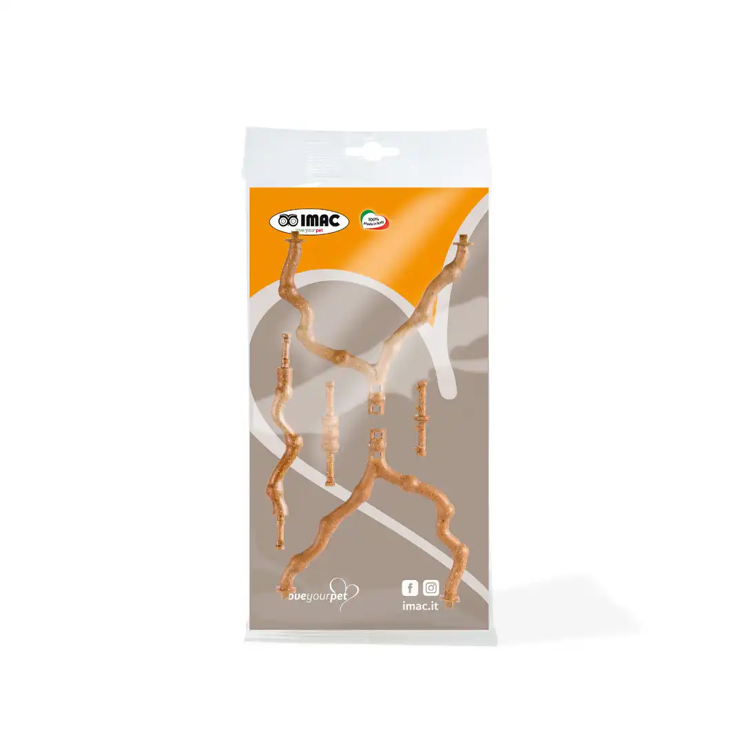 Imac, Ramo, Purtekë në formë dege për papagaj trupvegjël