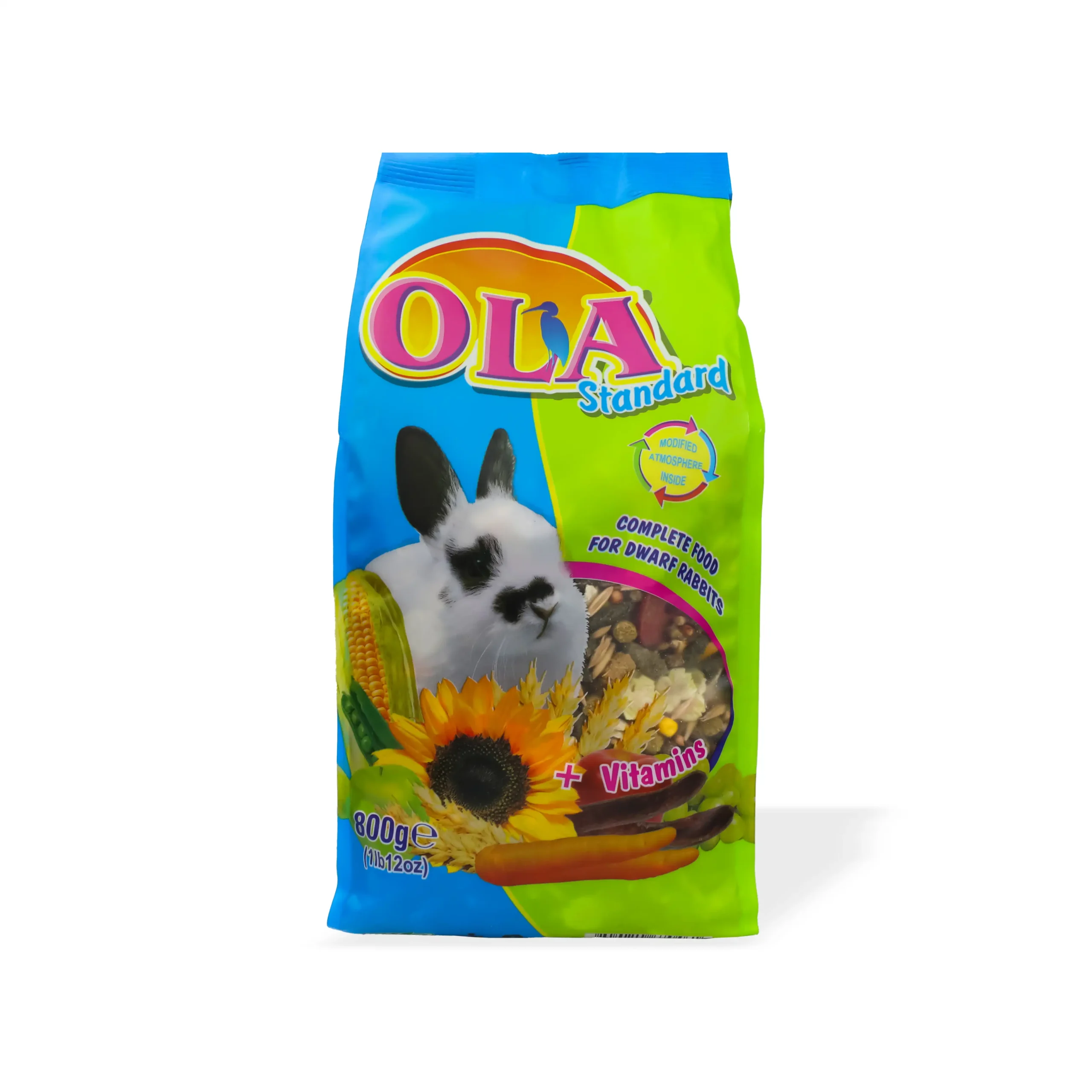 OLA, Ushqim i kompletuar për lepuj, 0,8 kg