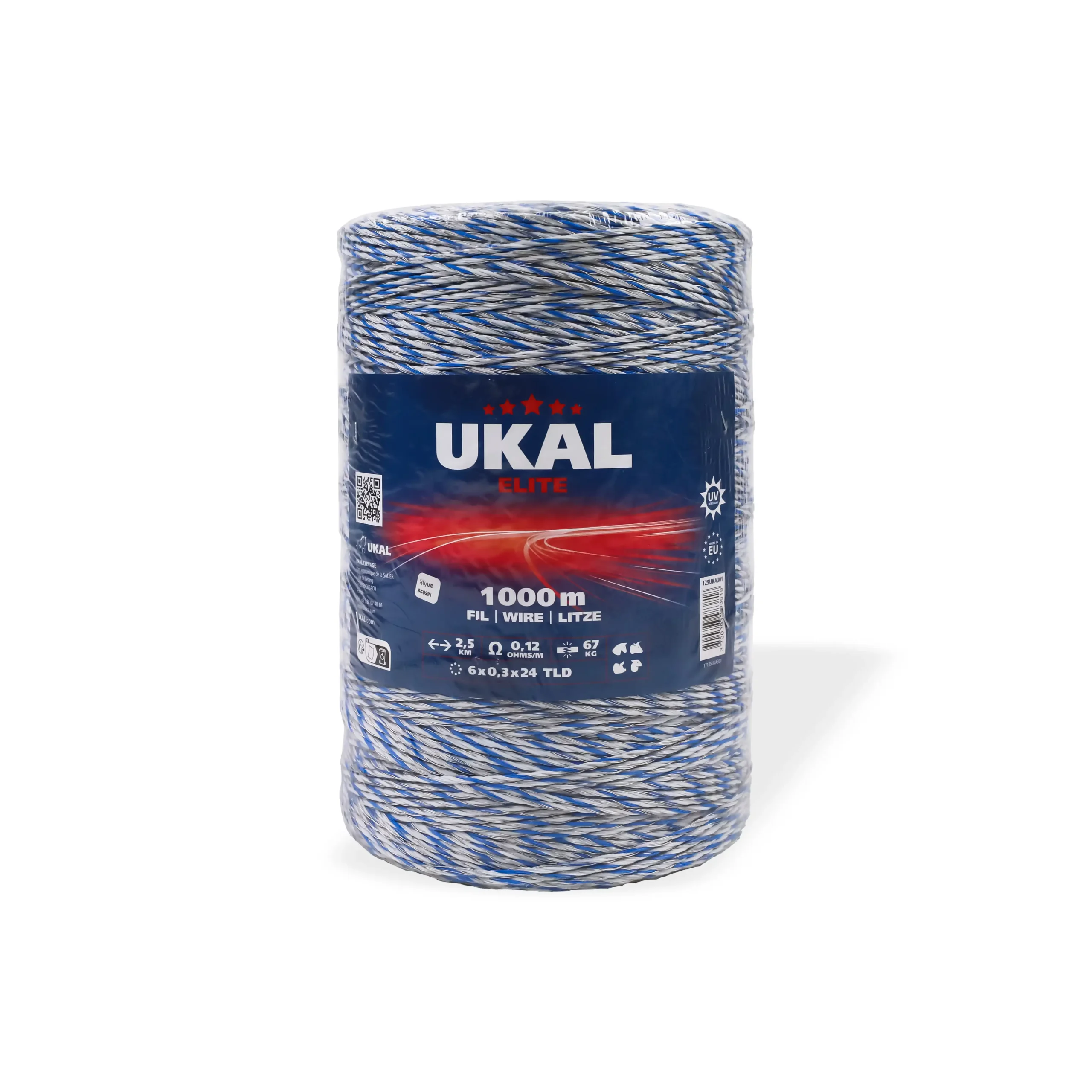 Ukal, Elite,Tel i përdredhur, 1000 m x 3 mm