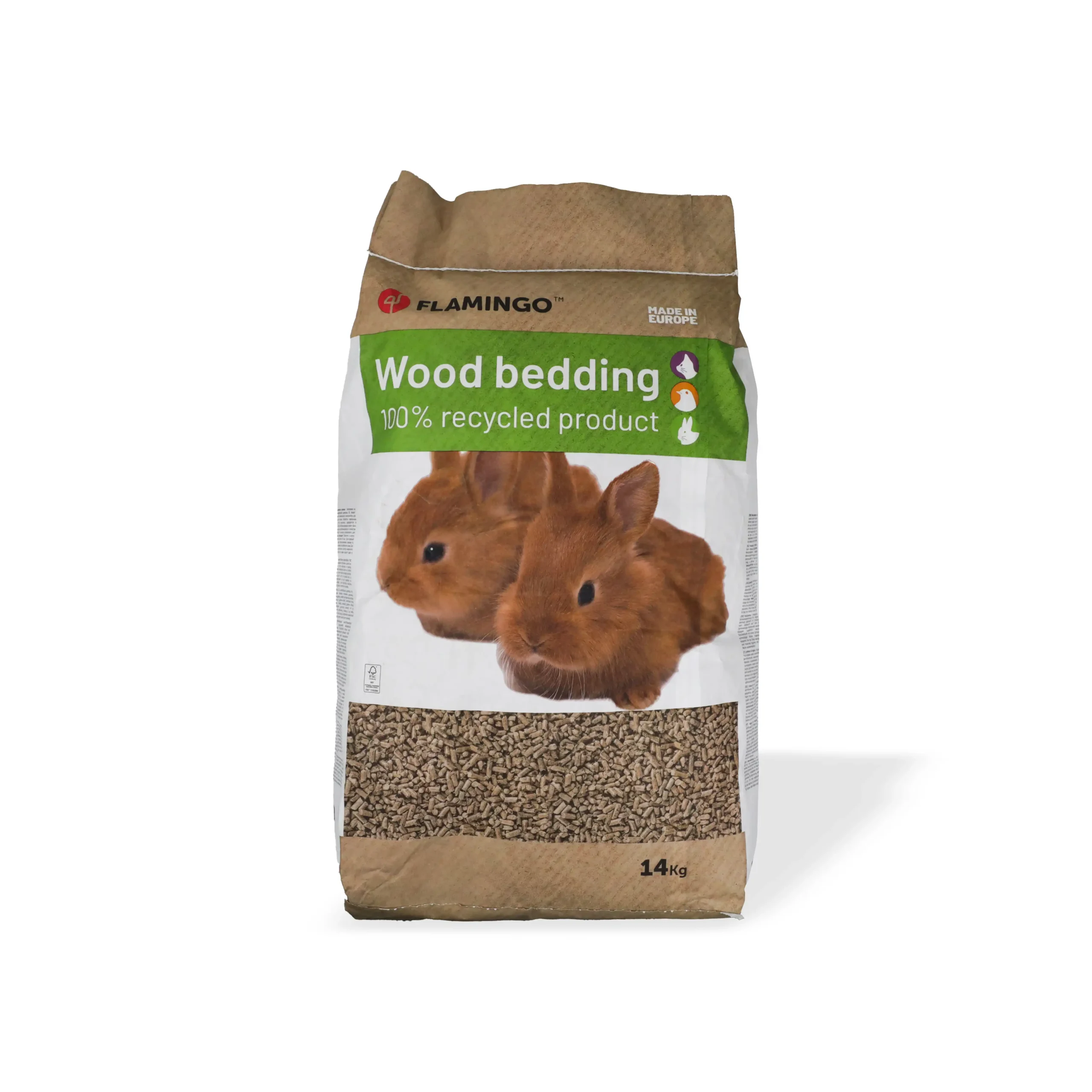 Flamingo, Pelet druri për shtrojë, 14 kg