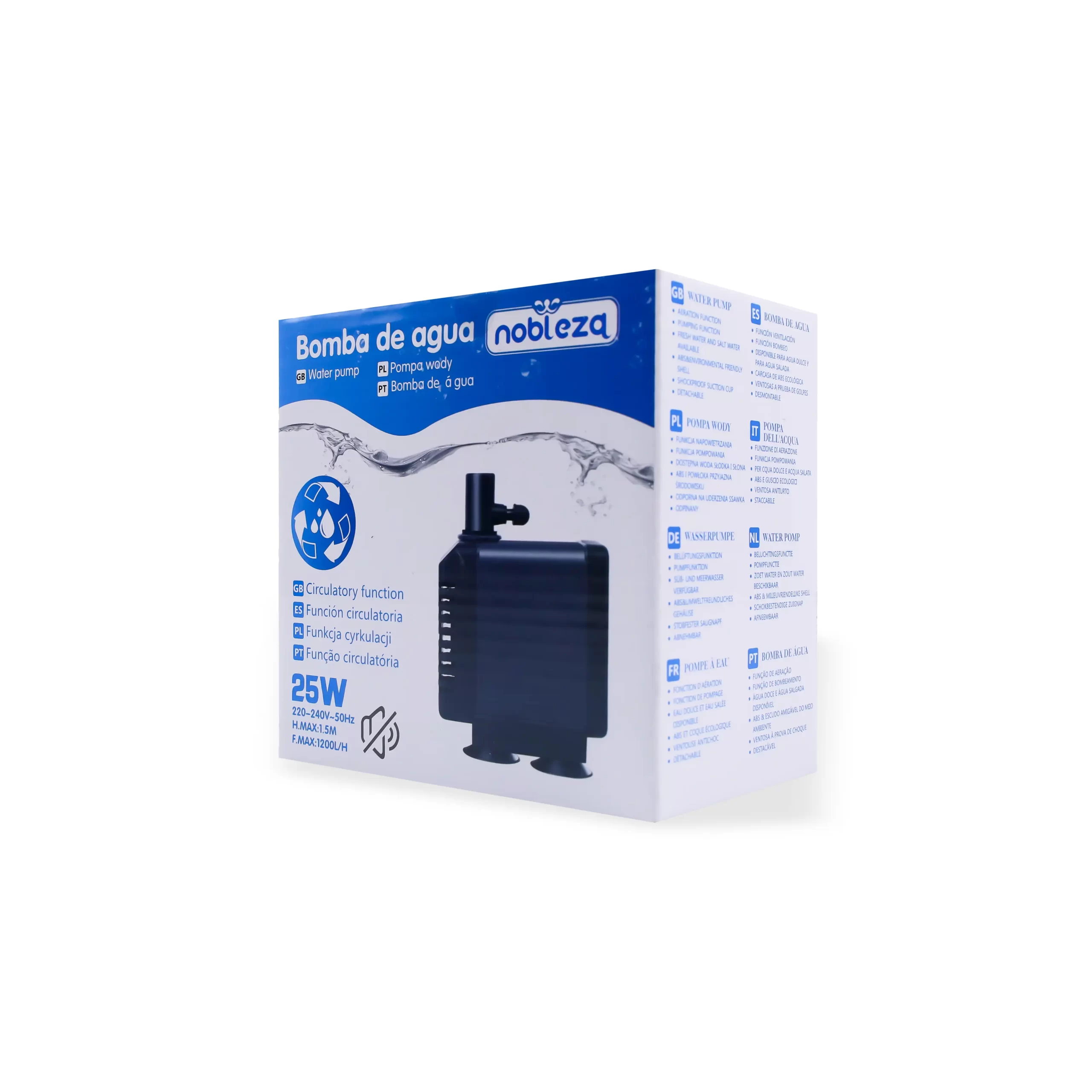 Nobleza, Pompë uji për akuarium, 1200 L/H - 25 W