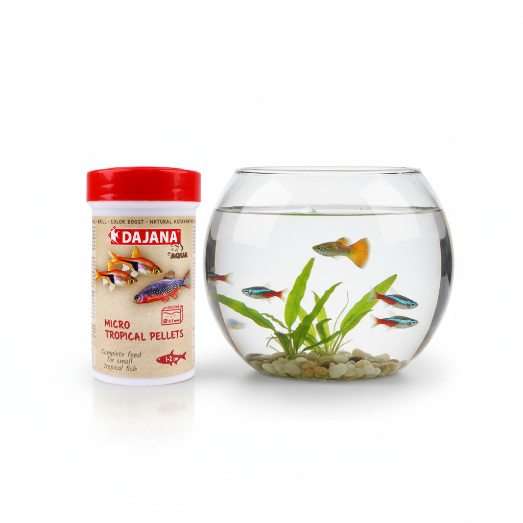 Dajana, Ushqim i peletuar i imët për peshq të vegjël, 100 ml