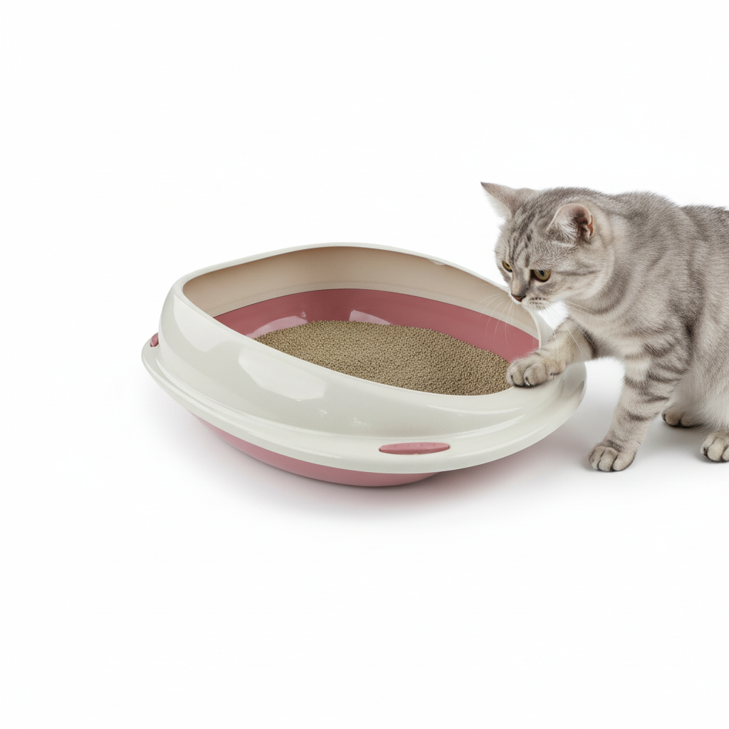 Record, Shuttle, Tualet me kornizë për mace, 45 x 36 x 15 cm