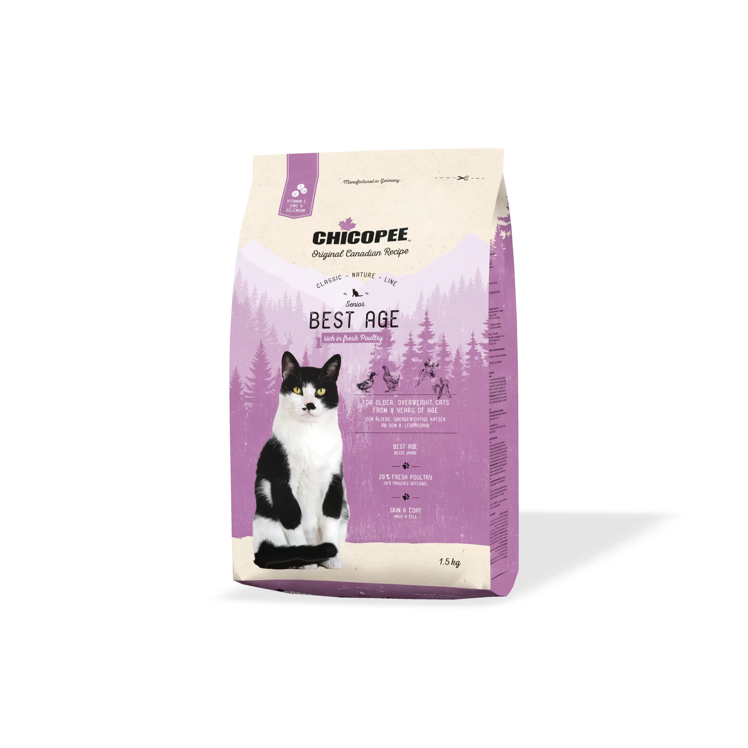 Chicopee, CNL, Mace të moshuara, shpezë, 1,5 kg