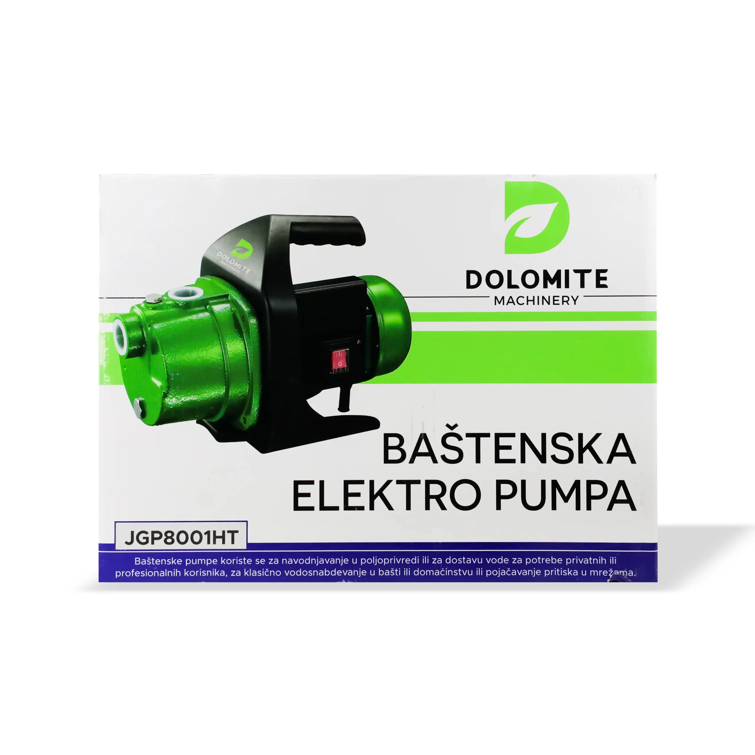 Dolomite, Pompë elektrike kopshti, 800 W