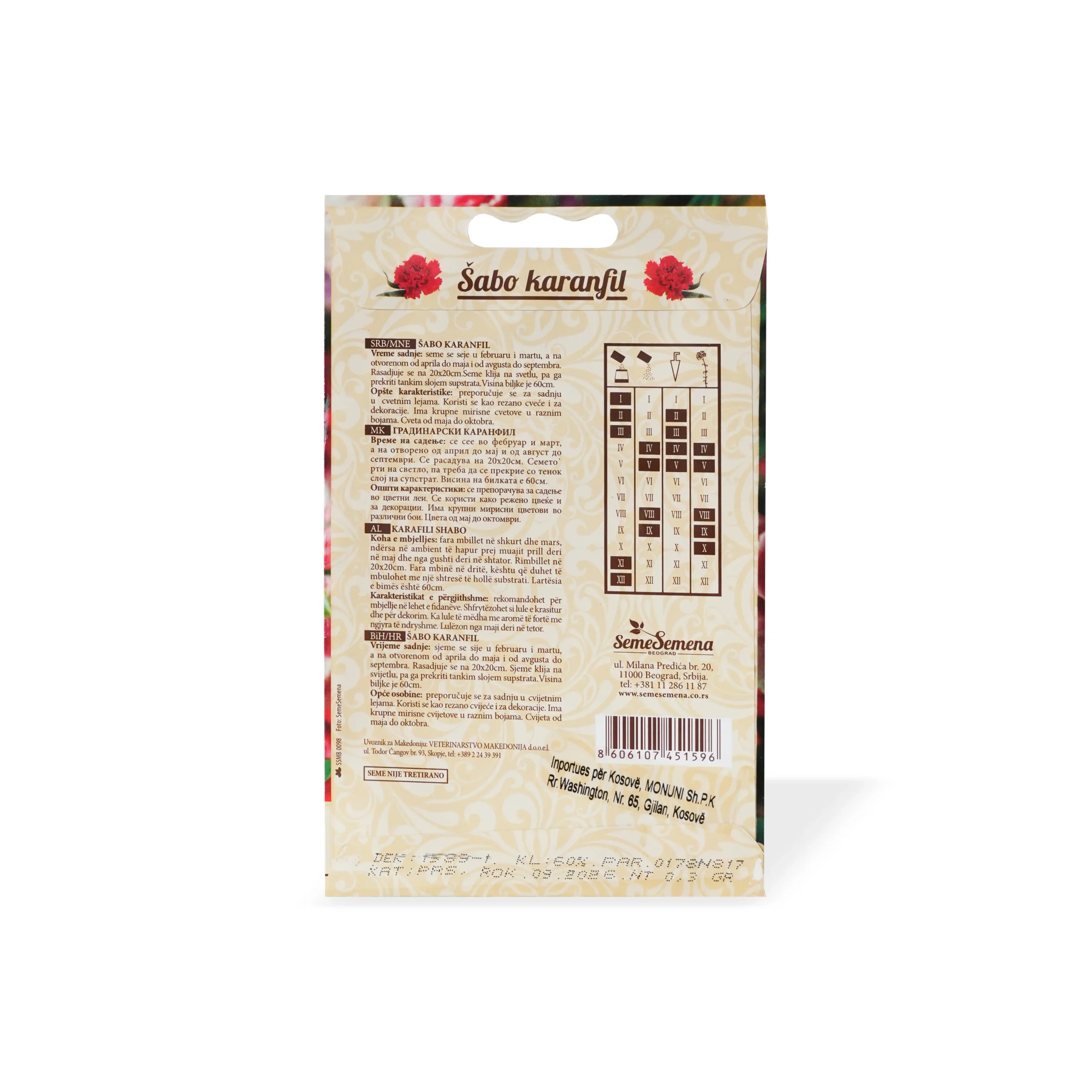 Seme Semena, Fara lulesh, Karafili Shabo, 0,3 g