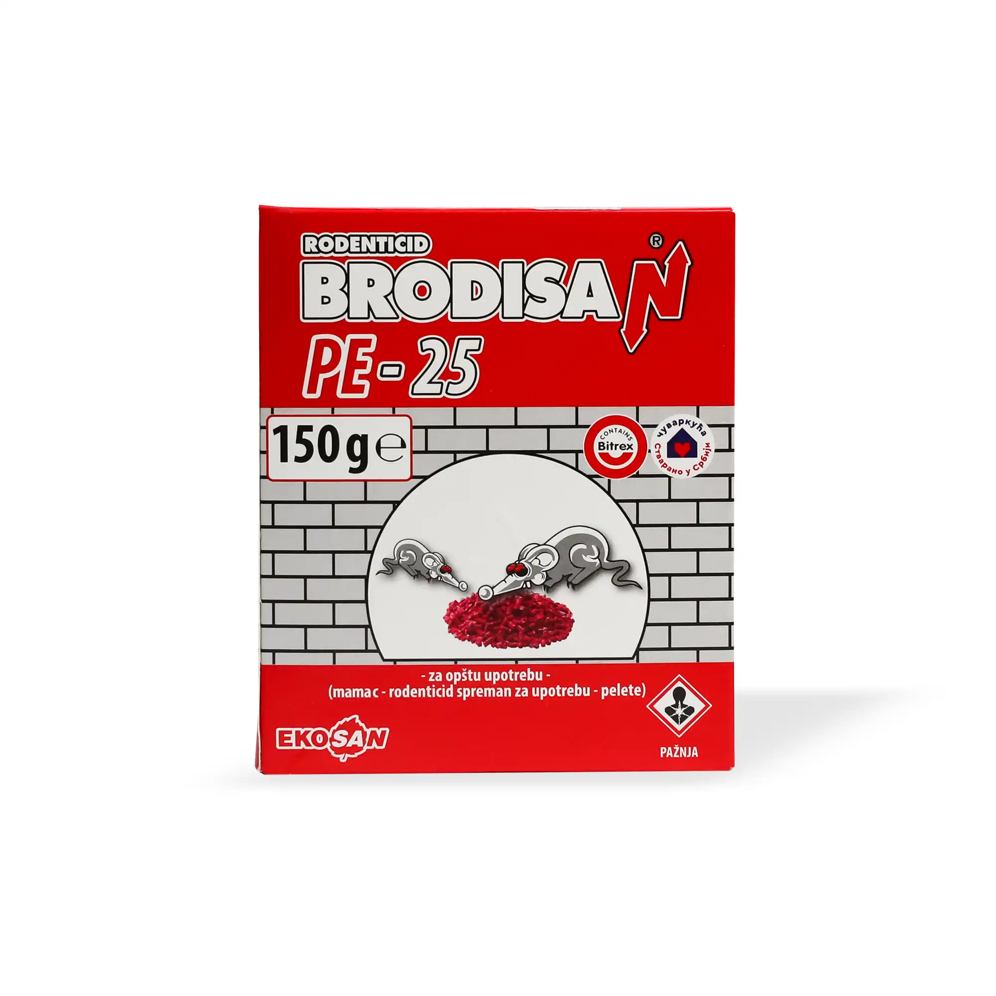 EKOSAN, Brodisan PE, Karrem për kontrollin e brejtësve