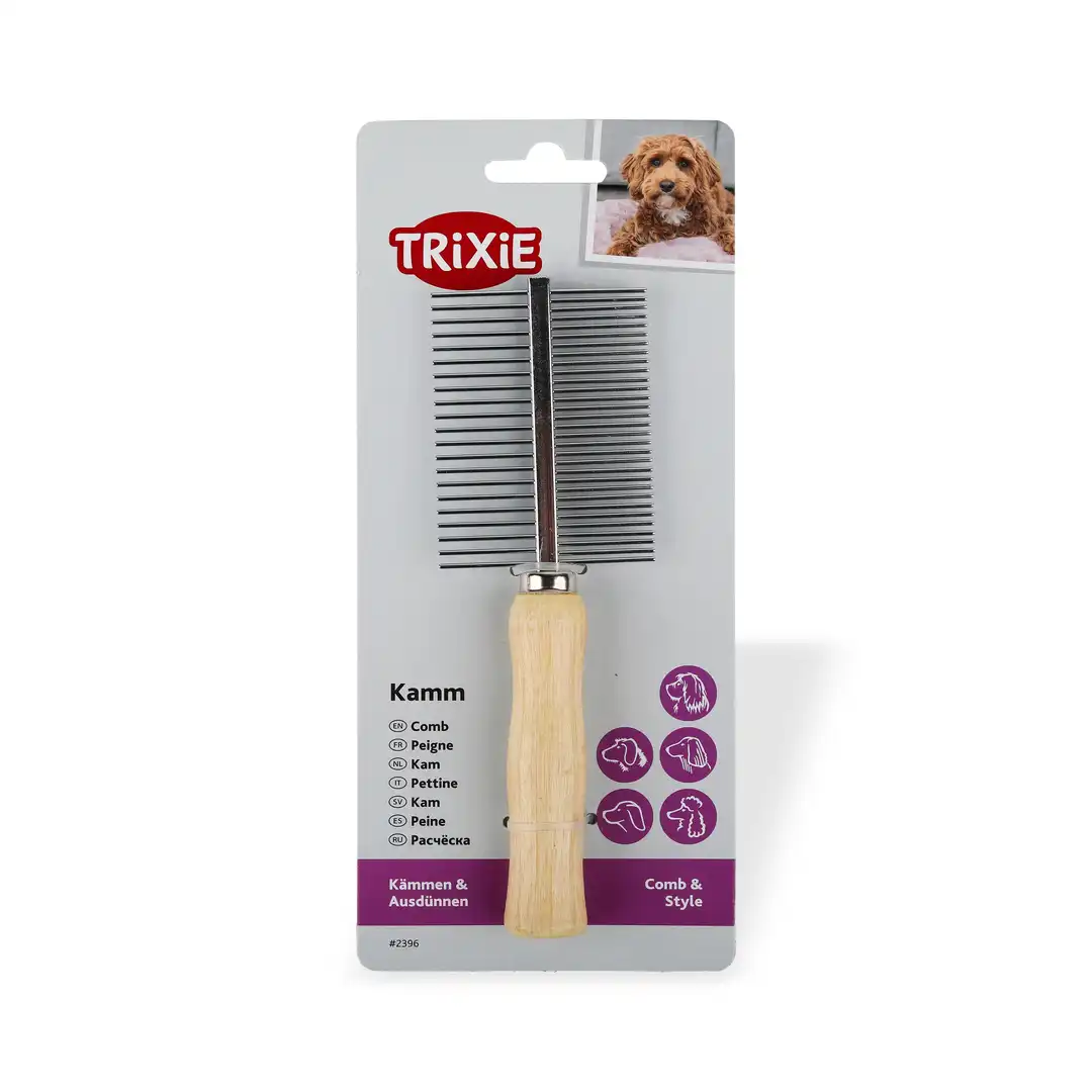 Trixie, Krehër dy anësor me dorezë druri, 17 cm