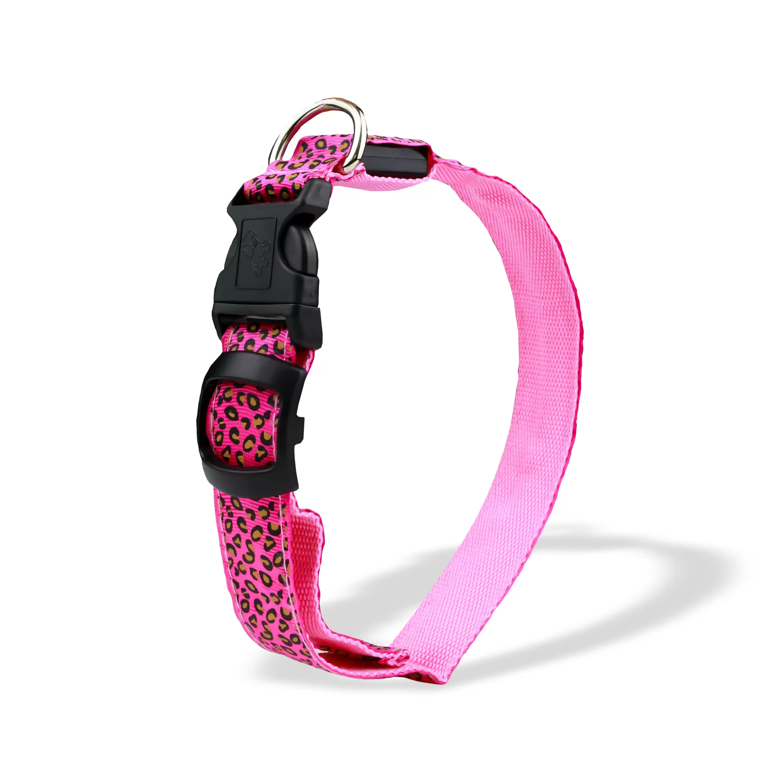 Qafore për qen me dritë LED, L